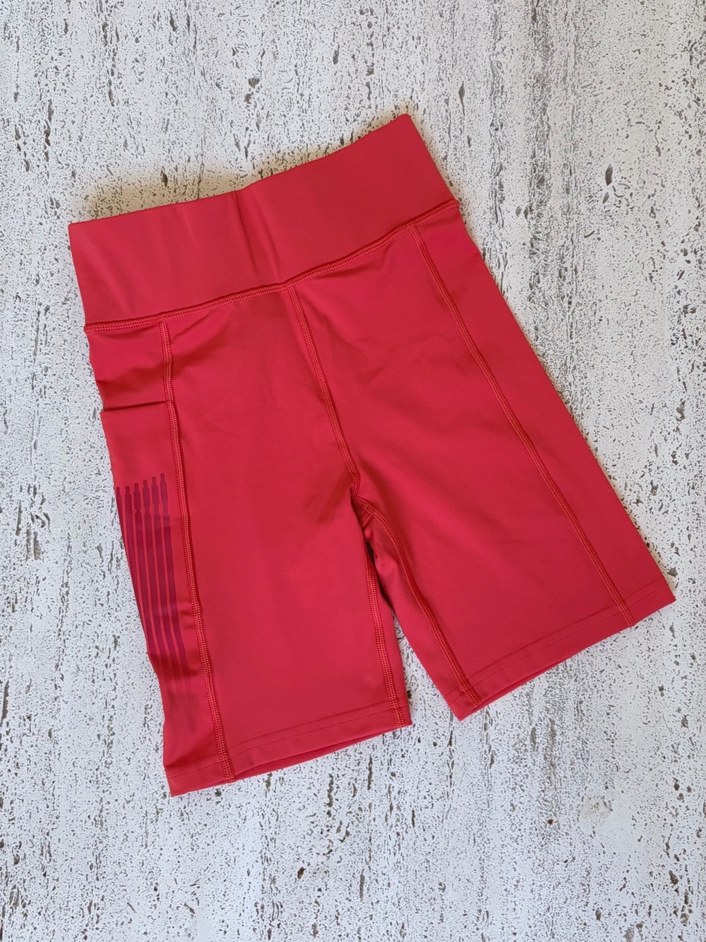 Savage X Fenty Red High-Rise Bike Shorts